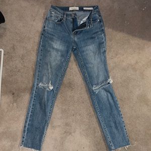 STRAIGHT LEG DENIM JEANS